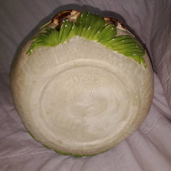 Vintage Mushroom 1973 Folk Art Cookie Jar - Picture 9 of 12